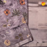 Light Purple Raw Silk Saree - Thenianantham