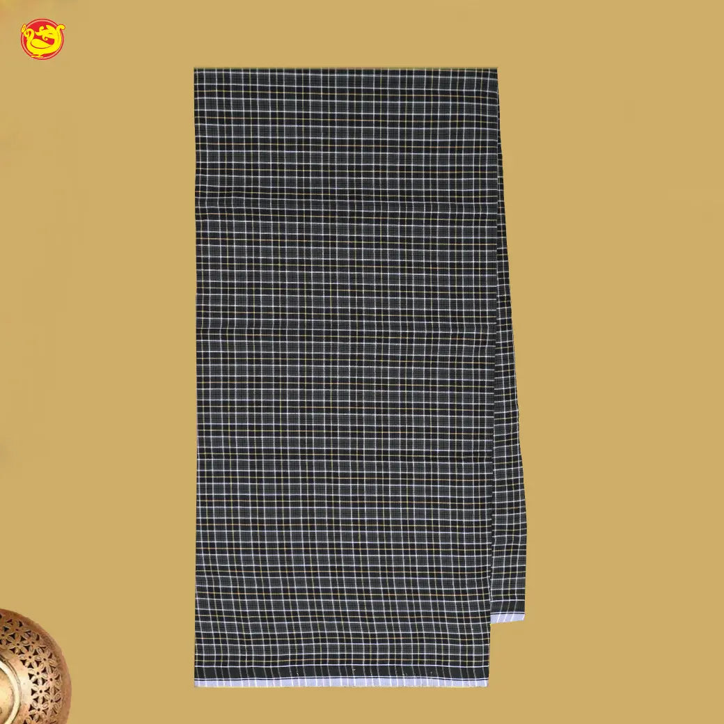 Men’s Checked Cotton Stitched Lungi