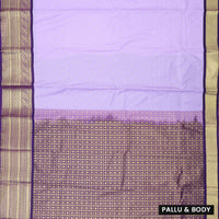 Light purple With violet Vaira Oosi Silk Saree