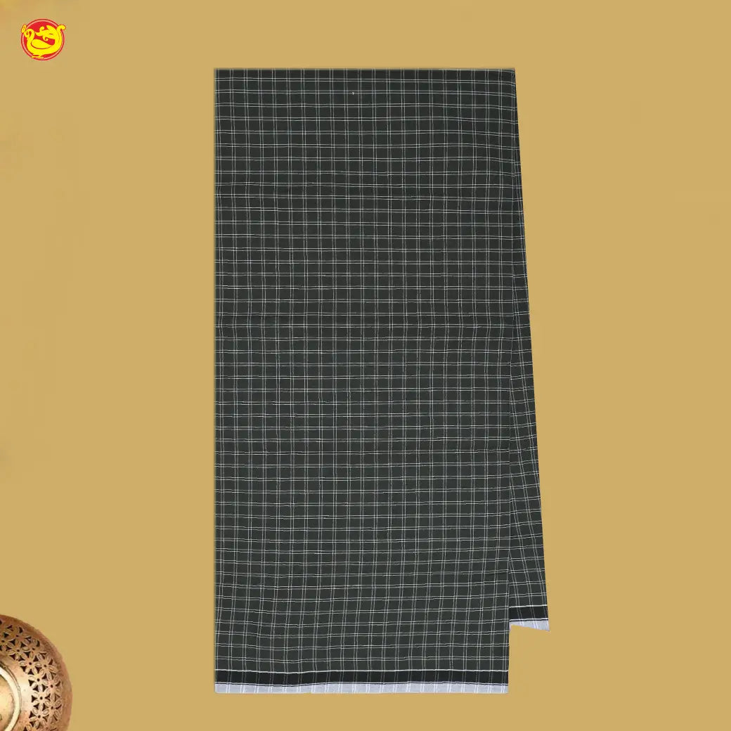 Men’s Checked Cotton Stitched Lungi