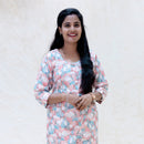 Kaaviya- Multi Color Ladies semi linen Co-ord-set Readymade