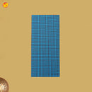 Men’s Blue Checked Cotton Stitched Lungi