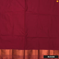 Jade Green Maroon Copper Zari Soft Silk Saree