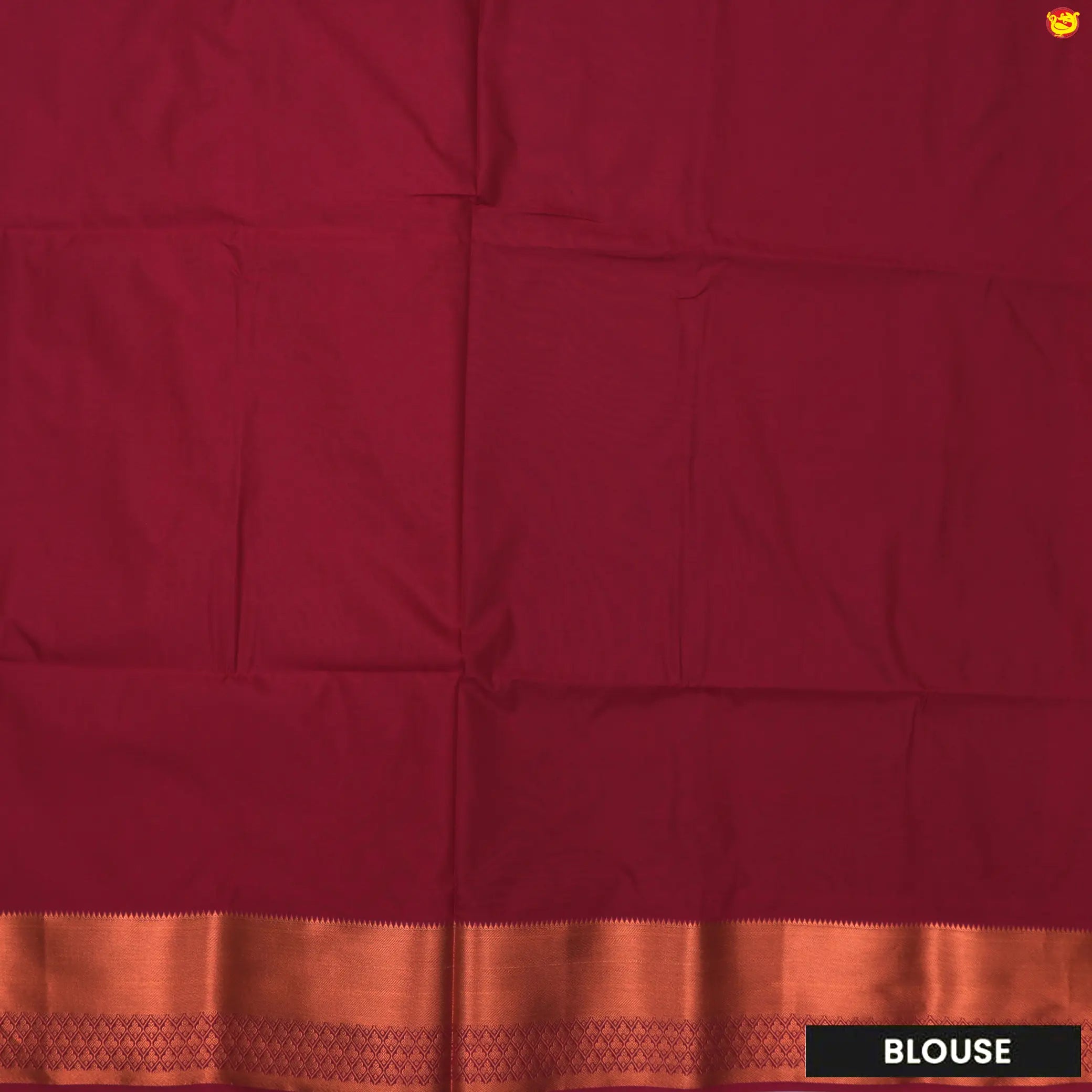 Jade Green Maroon Copper Zari Soft Silk Saree