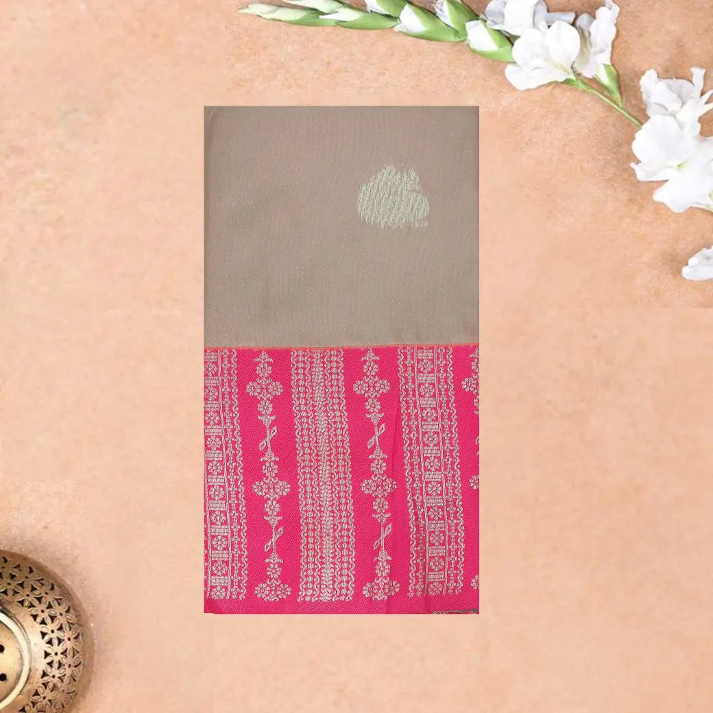 Sandal with Pink Soft Silk Saree