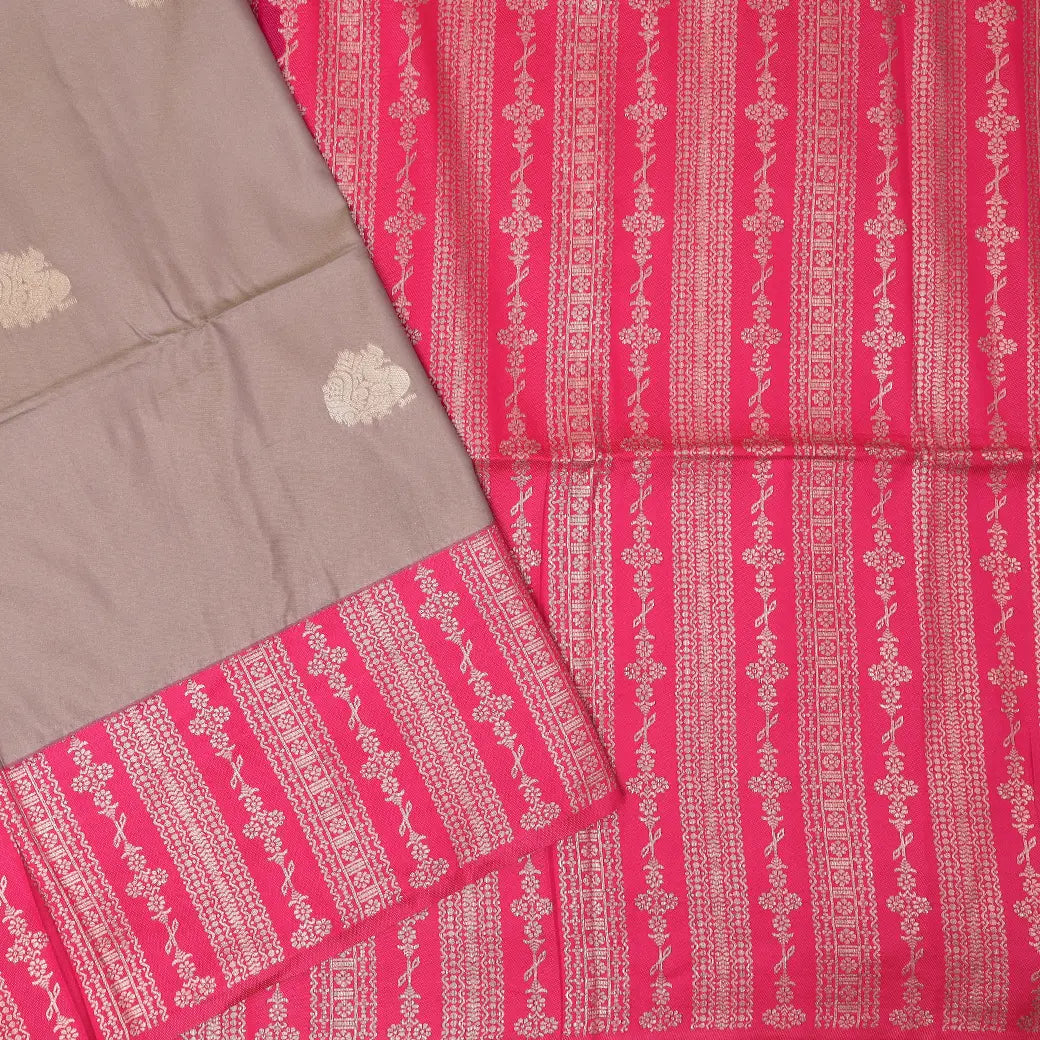 Sandal with Pink Soft Silk Saree