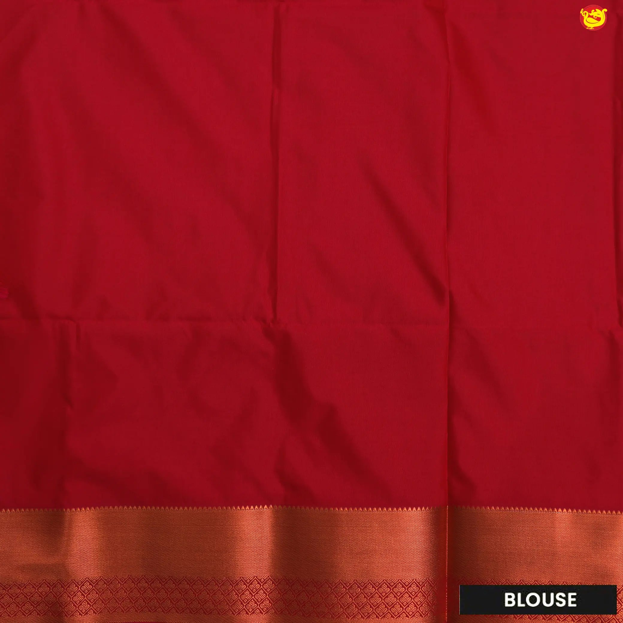 English Blue with Red Traditional Buttas Soft Silk Saree