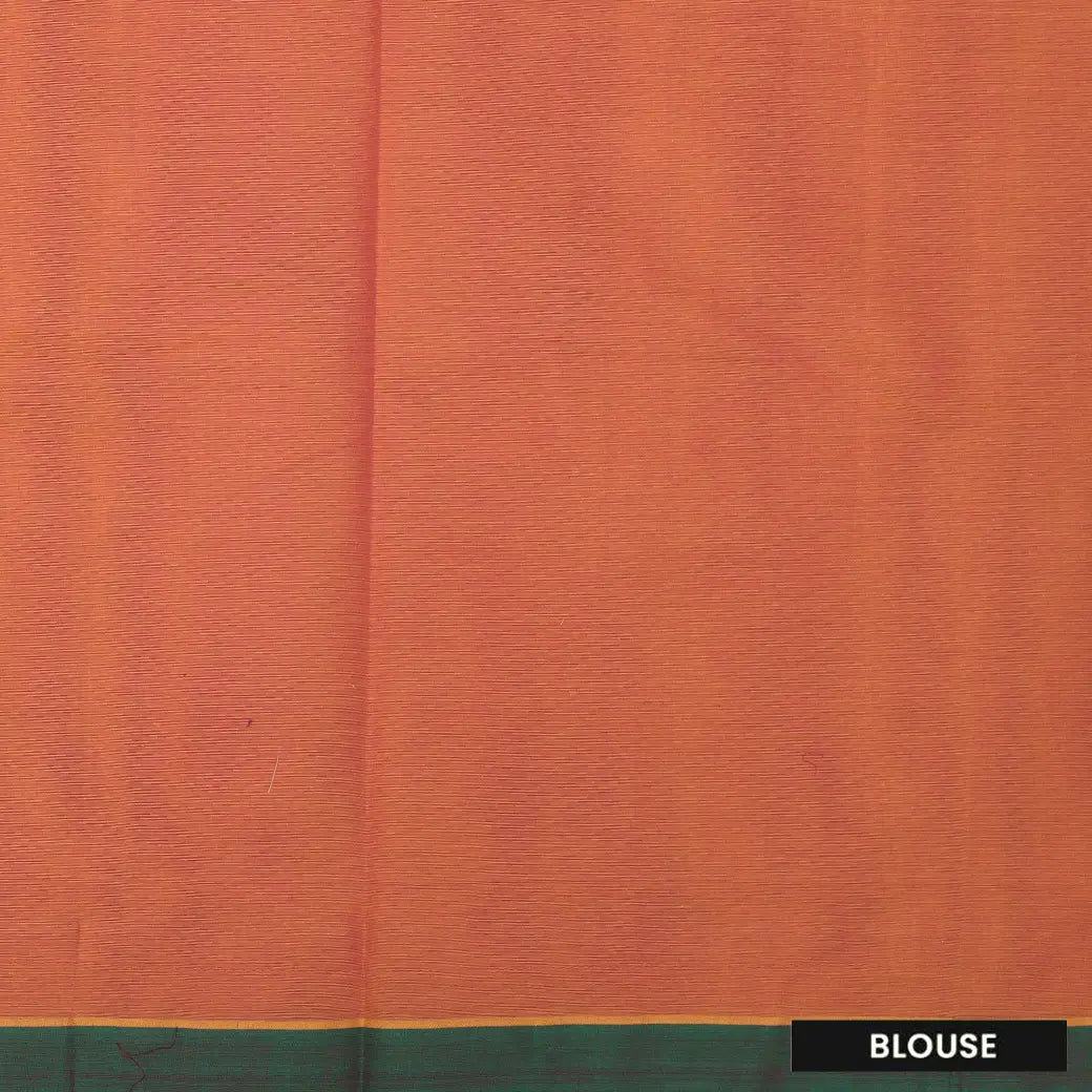 Orange Color Negamam Cotton Saree