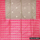 Sandal with Pink Soft Silk Saree