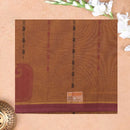 Dark Orange Color Negamam Cotton Saree