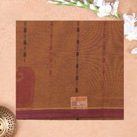 Dark Orange Color Negamam Cotton Saree