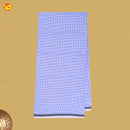 Men’s white with Blue Checked Cotton Stitched Lungi
