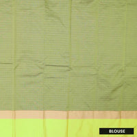 Green With Mustard Yellow Border  Arani Silk Saree