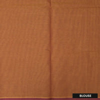 Dark Orange Color Negamam Cotton Saree