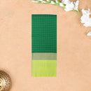 Green With Mustard Yellow Border  Arani Silk Saree