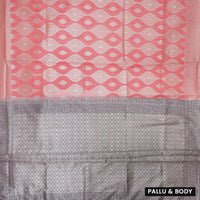 Rose Pink Colour Fancy Weaving Saree
