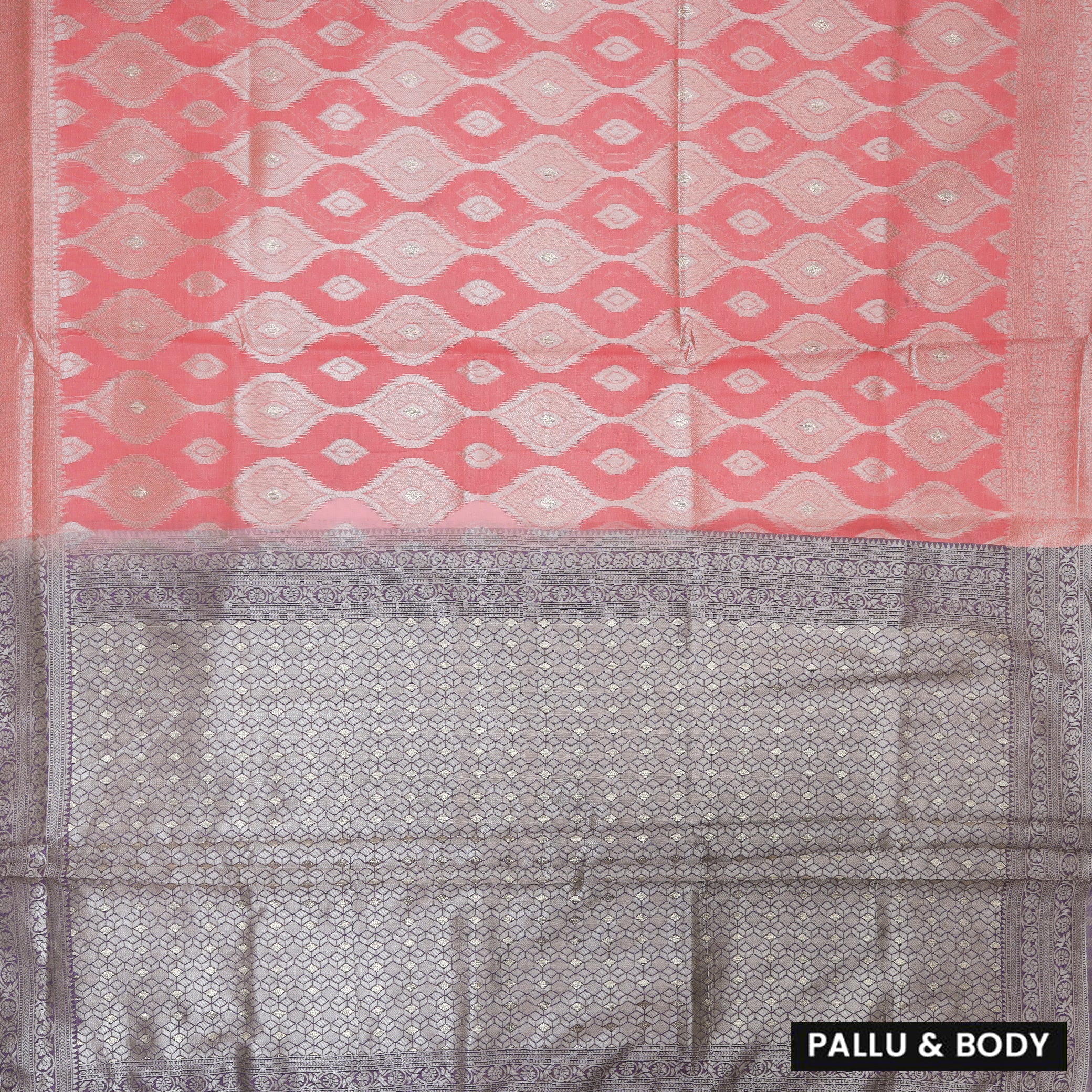 Rose Pink Colour Fancy Weaving Saree