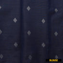 Light SkyBlue with Navy Blue Kubera Silk Saree