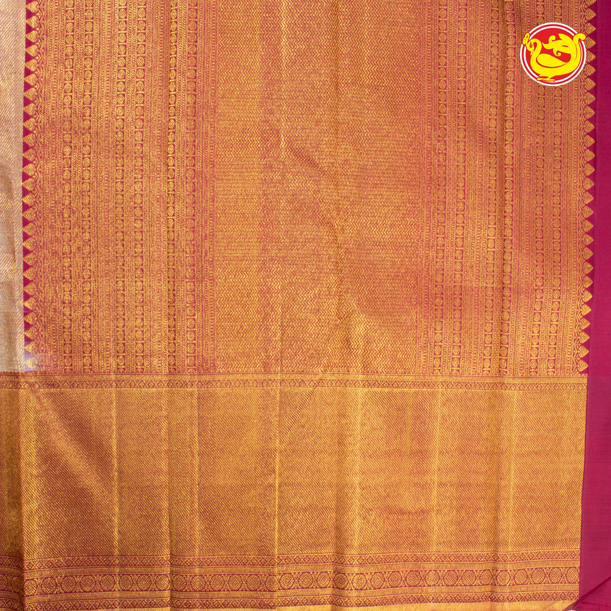 Grey with maroon pure Kanchivaram bridal silk saree