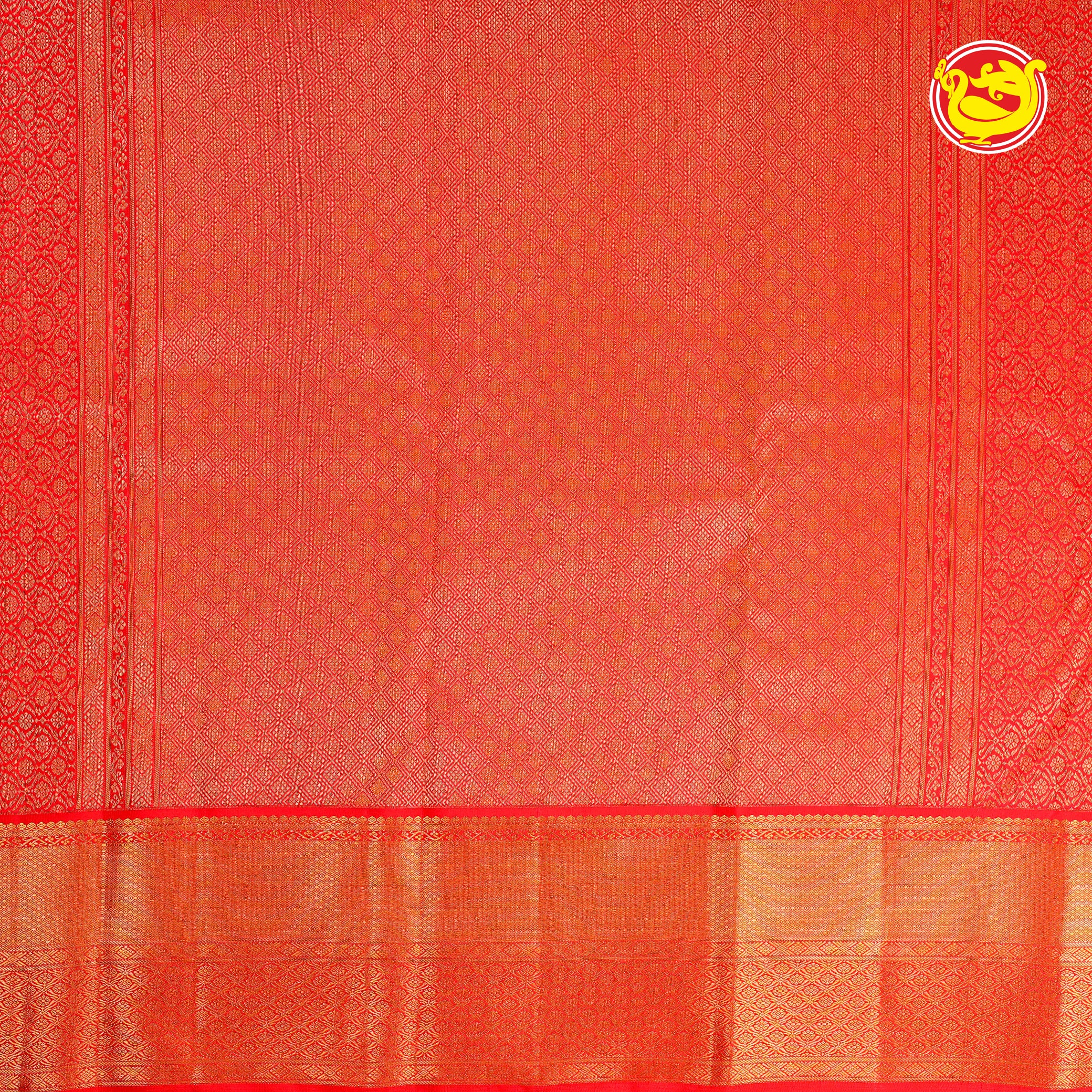 Aqua blue with red pure Kanchivaram bridal silk saree